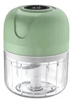 Mini Multiprocessador Fatiador Usb Sem Fio 3 Em 1 Alimentos Cor Verde-claro Mini Multiprocessador Fatiador Usb Sem Fio 3 Em 1 Alimentos Cor Verde-claro