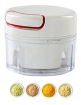 Mini Multiprocessador Triturador Manual (2 LÂMINAS) BRANCO Mini Multiprocessador Triturador Manual (2 LÂMINAS) BRANCO