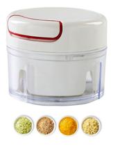 Mini Multiprocessador Triturador Manual 2 Lâminas Inox Alho