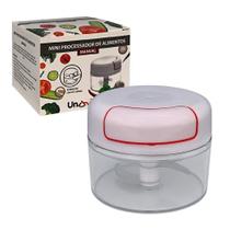Mini Multiprocessador Triturador Manual 2 Lâminas Inox Alho Mini Multiprocessador Triturador Manual 2 Lâminas Inox Alho