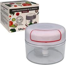 Mini Multiprocessador Triturador Manual 2 Lâminas Inox Alho