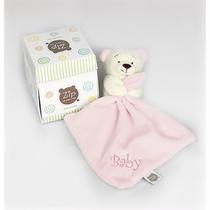 Mini Naninha de Bebê Urso Rosa - Zip Toys