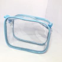 MINI necessaire transparente 15x12 - viagem -várias cores