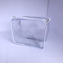 Mini Necessaire Transparente E Gelo 15x12