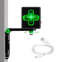 Mini Nível Laser 20m 2 Linhas Cruz com Suporte Magnético Ajustável Exbom