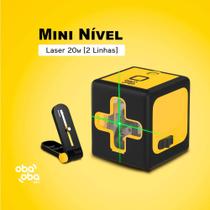 Mini Nível Laser Com 2 Linhas Verde Profissional 20M Tripé - OBA OBA MIX