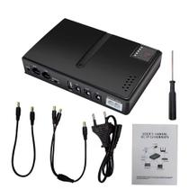 Mini Nobreak, Fonte UPS Portátil, 5V/9V/12V, 18W, Bateria de Backup Para Câmera e Roteador Wi-Fi, DC1018L