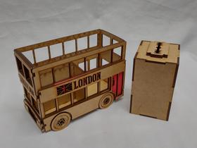 Mini Ônibus Barbeiro cx Descarte Lâminas e divisórias Mini Ônibus Barbeiro cx Descarte Lâminas e divisórias