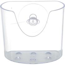 Mini Organizador com Ventosa Coza Glass 20718/3008 Cristal