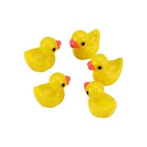 Mini ornamento em miniatura de patos de resina para artesanato DIY, 5 peças - amarelo Mini ornamento em miniatura de patos de resina para artesanato DIY, 5 peças - amarelo