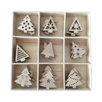 Mini Ornamentos De Madeira Papai Noel E Boneco De Neve 50 Peças Decorações Para Árvore De Natal Mini Ornamentos De Madeira Papai Noel E Boneco De Neve 50 Peças Decorações Para Árvore De Natal