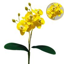 Mini Orquidea 20cm Planta Artificial Flor 2 Ramos - Vai de Tech
