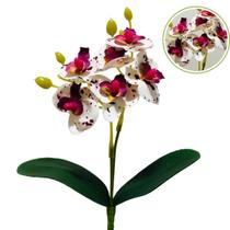 Mini Orquidea 20cm Planta Artificial Flor 2 Ramos