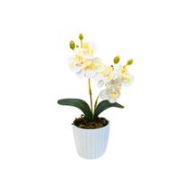 Mini Orquídeas Arranjo Vaso Flor Artificial Sustentável Não Precisa Cuidados Decoração Sofisticada
