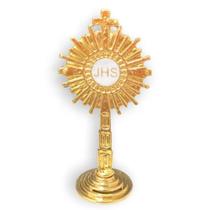 Mini Ostensorio Santissimo JHS Eucaristia Para Casa Carro M2