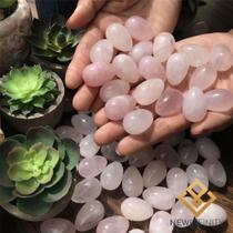 Mini Ovo de Quartzo Rosa Yoni Egg 100% Cristal Natural