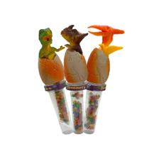 Mini Ovo Dinossauro- Tubo de Balinhas Tutti Frutti - 12 Uni