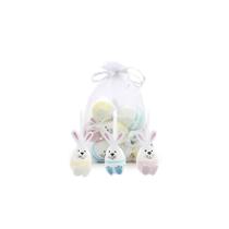 Mini Ovos De Páscoa Sortido Com Formato De Coelhinhos Para Pendurar - 4cm - 9 unidades - Cromus - Rizzo Mini Ovos De Páscoa Sortido Com Formato De Coelhinhos Para Pendurar - 4cm - 9 unidades - Cromus - Rizzo