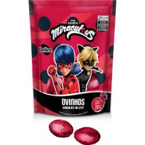 Mini Ovos Sachê Delice Chocolate ao Leite Ladybug 72g Infantil