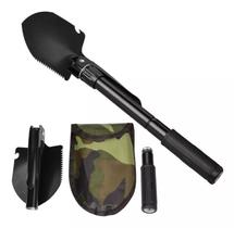 Mini Pá Dobrável P/ Camping Tática Militar Multiuso 5 Em 1 Mini Pá Dobrável P/ Camping Tática Militar Multiuso 5 Em 1