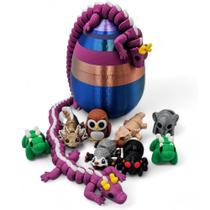 Mini pacotes de animais ZZ LIFE Mystery, pacote de 10 com ovo misterioso