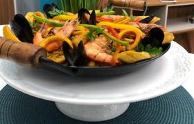 Mini Paella Paeja Cabo Madeira Lasanha Parmegiana Mini Paella Paeja Cabo Madeira Lasanha Parmegiana