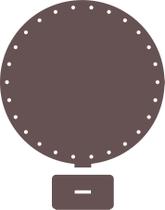 Mini painel Disco com furos 12cm MDF 10 unidades Mini painel Disco com furos 12cm MDF 10 unidades