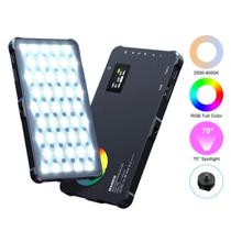 Mini Painel LED BiColor RGB Iluminador Portátil com PowerBank SL-C02