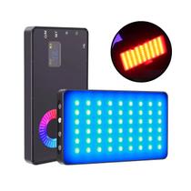 Mini Painel LED Iluminador Portátil com PowerBank Bicolor RGB - LED-M1SE