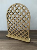 Mini Painel Treliça 10cm MDF 5 unidades