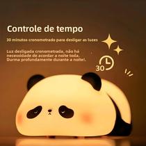 Mini Panda Night Light 3 Velocidades Ajustável Bonito Decoração De Mesa Sala De Estar Presente De