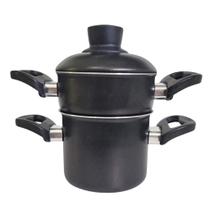 Mini Panela Banho Maria 680ml em Alumínio Antiaderente Teflon para Cuscuz, Legumes e Receitas Gourmet Versátil Compacta Mini Panela Banho Maria 680ml em Alumínio Antiaderente Teflon para Cuscuz, Legumes e Receitas Gourmet Versátil Compacta