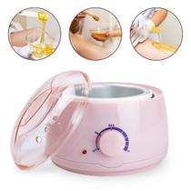 Mini Panela de Cera Quente Elétrica Aquecedor Bivolt, Rosa Mini Panela de Cera Quente Elétrica Aquecedor Bivolt, Rosa