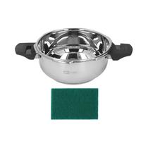 Mini Panela De Pressão De Aço Inoxidável 1,8L, À Prova De Explosão Segura Para Fogão a Gás, Panela