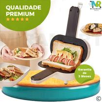 Mini Panela Elétrica Torradeira Sanduicheira Sanduiche Cachorro Quente Burrito Hot Dog Pão Assado - Miramart