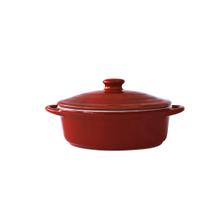 Mini panela oval de cerâmica 18x12x8cm Mini panela oval de cerâmica 18x12x8cm