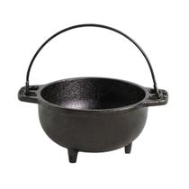 Mini Panela Tripé Caldeirão Ferro Fundido Sem Tampa 500 ml Santana