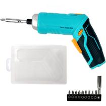 Mini Parafusadeira Elétrica C/ Estojo Recarregável Portátil