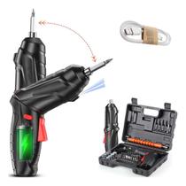 Mini Parafusadeira Elétrica com Luz LED Compacta e Potente Envio Rápido