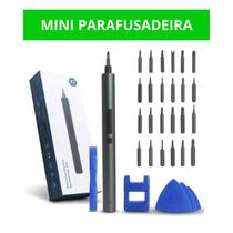 Mini Parafusadeira Elétrica de Precisão, Chave Philips Recarregável, Sem Fio 28 em 1, Magnética Exbom