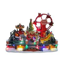 mini parquinho vila natalina com movimento led e musica mini parquinho vila natalina com movimento led e musica