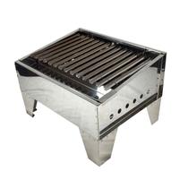 Mini Parrilha Churrasqueira Inox 430 Com Grelha Argentina Mini Parrilha Churrasqueira Inox 430 Com Grelha Argentina