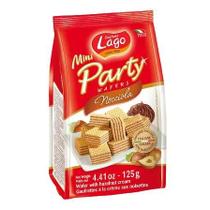 Mini Party Biscoitos Wafer Creme de Avelã Lago 125g Mini Party Biscoitos Wafer Creme de Avelã Lago 125g
