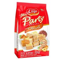 Mini Party Biscoitos Wafer Creme De Avelã Lago 125G