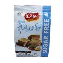 Mini Party Biscoitos Wafer Sem Açúcar de Avelã Lago 125g Mini Party Biscoitos Wafer Sem Açúcar de Avelã Lago 125g