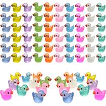 Mini patos de resina luminosa Cidinge, 60 unidades para decoração de jardim DIY Mini patos de resina luminosa Cidinge, 60 unidades para decoração de jardim DIY