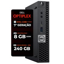 Mini Pc Dell Core I7 7 Ger 8gb 240gb Ssd Ddr4 Wi10