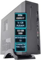 Mini Pc Home Office Computador Cpu Desktop Completo Intel Core I3 8GB SSD 480gb Monitor HDMI 20' DC