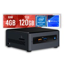 Mini PC Intel NUC Pentium J5040 4GB SSD 120GB Intel Graphics 600 Win 11 PRO Certo PC - 214
