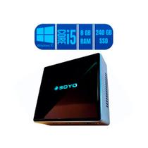 Mini Pc Nuc Soyo Intel Core I5-10210u, 8gb, 240 Ssd, Win 10 Pro - Ots Soni5cm824w